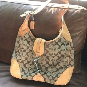 Coach Signature Print Shoulder Bag  - ALMOST NEW!